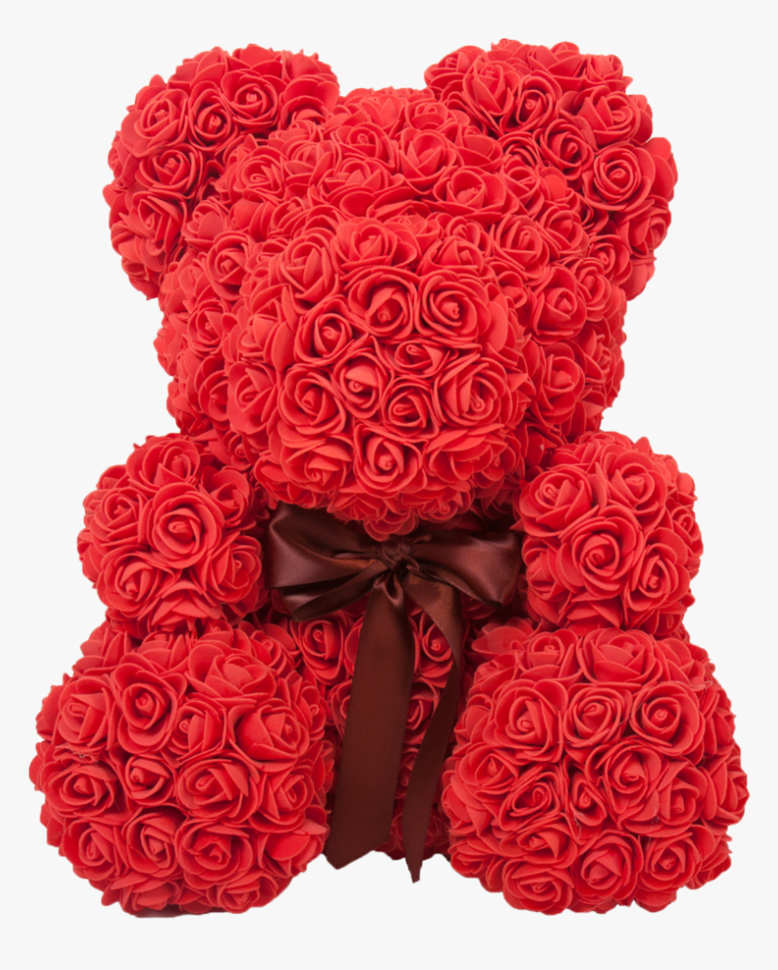 red roses and teddy bear