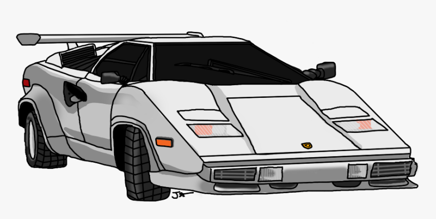 Clip Art Transparent Stock Lamborghini Countach First - Countach Transparent, HD Png Download, Free Download