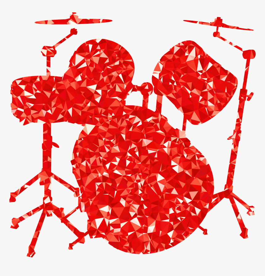 Transparent Ruby Heart Png - Drums Clipart Transparent Background, Png Download, Free Download