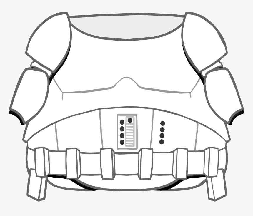 Club Penguin Wiki - Storm Trooper Armour Template, HD Png Download, Free Download