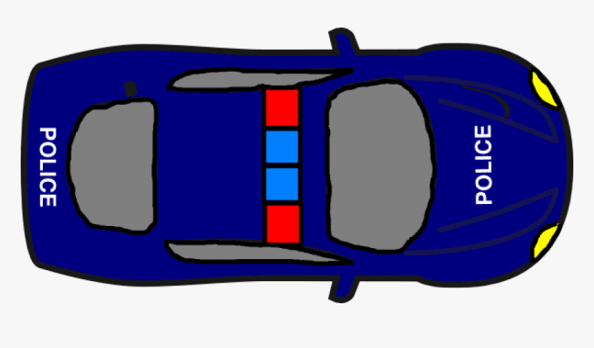 Free Png Police Car Png Top View S Png Images Transparent - Cartoon Car Birds Eye View, Png Download, Free Download