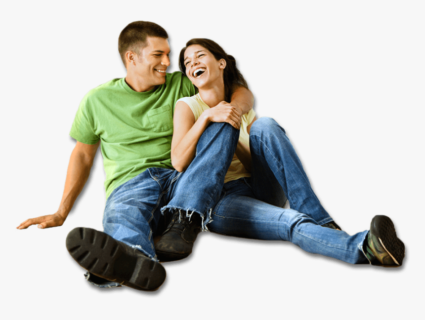 Couple Sitting - Couple Png, Transparent Png, Free Download