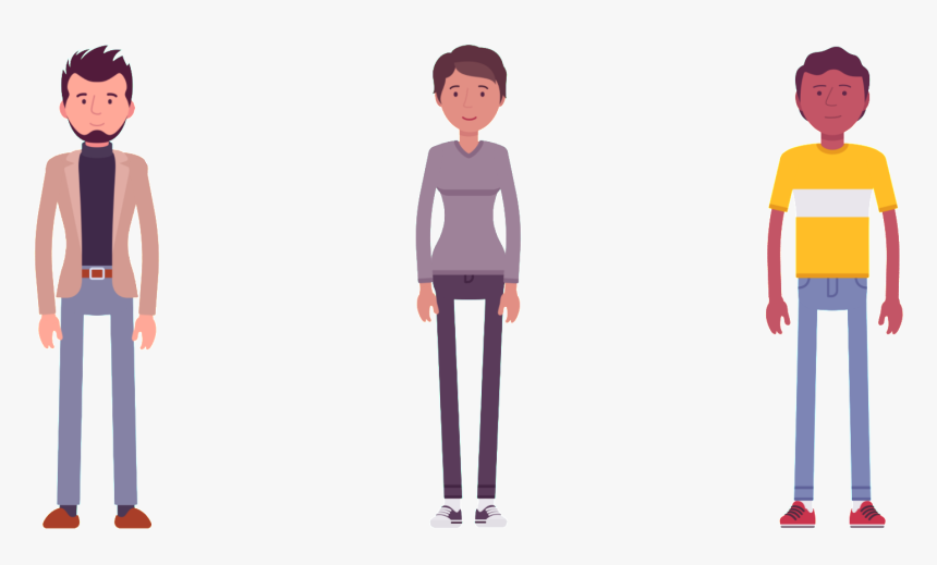 13% Of Original Size - People Standing Cartoon Png, Transparent Png, Free Download