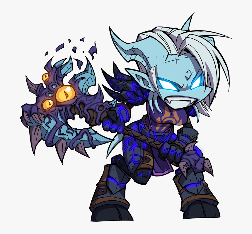 Wow Warrior Png - World Of Warcraft Chibi, Transparent Png, Free Download