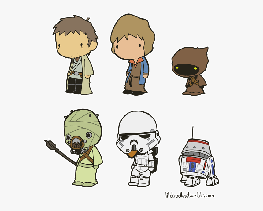 Transparent Doodles Clipart - Star Wars Lil, HD Png Download, Free Download