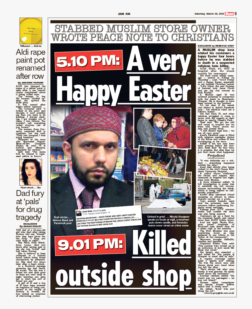 Our Exclusive Article At The Time Of The Murder - Tabloid, HD Png Download, Free Download