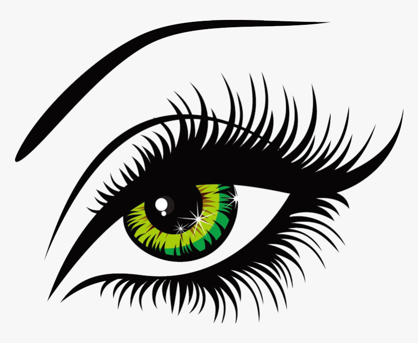 Eyes Clip Art Free Download - Eye With Lashes Png, Transparent Png, Free Download