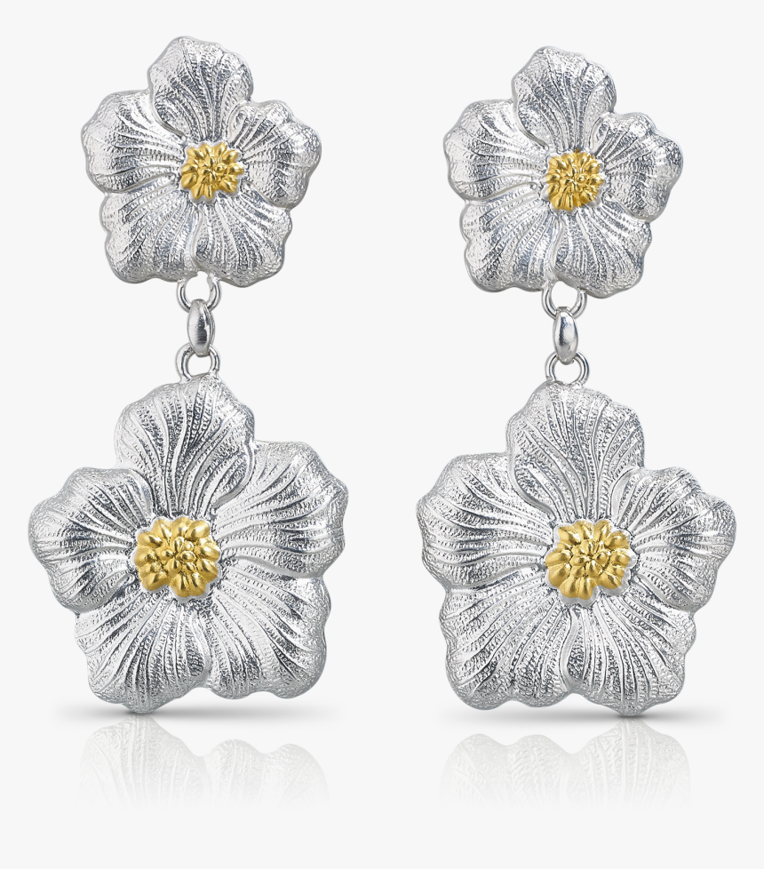 Gardenia Pendant Earrings - Buccellati Gardenia Pendant Earrings, HD Png Download, Free Download