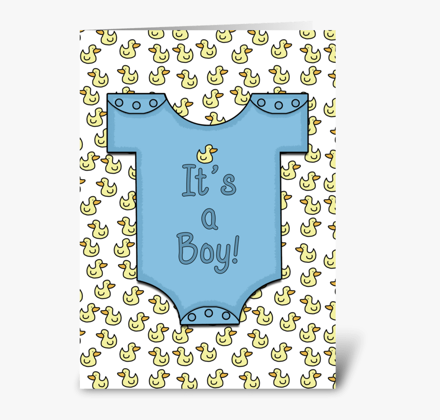 It"s A Boy-blue Outfit Ducky Collage Greeting Card, HD Png Download, Free Download