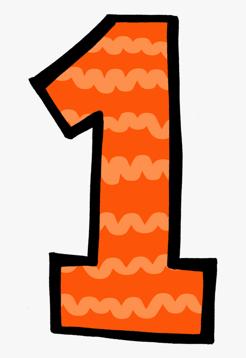 Cartoon 1 Number, Five For Friday Time Beach Sand - Number 1 Clipart ...