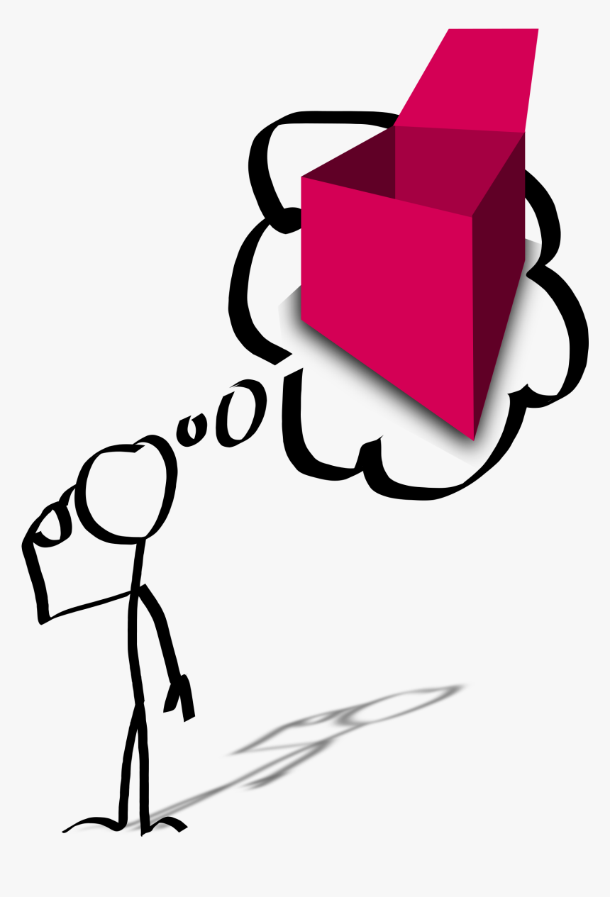 Empty Box Thinking - Thought Clip Art, HD Png Download, Free Download