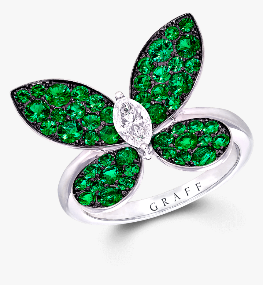 Graff Pave Butterfly Ring, HD Png Download, Free Download