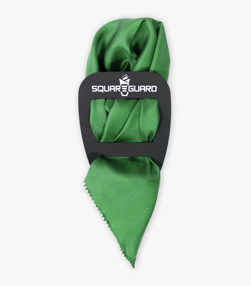 Green Dotted Trim Pocket Square Squareguard - Scarf, HD Png Download, Free Download