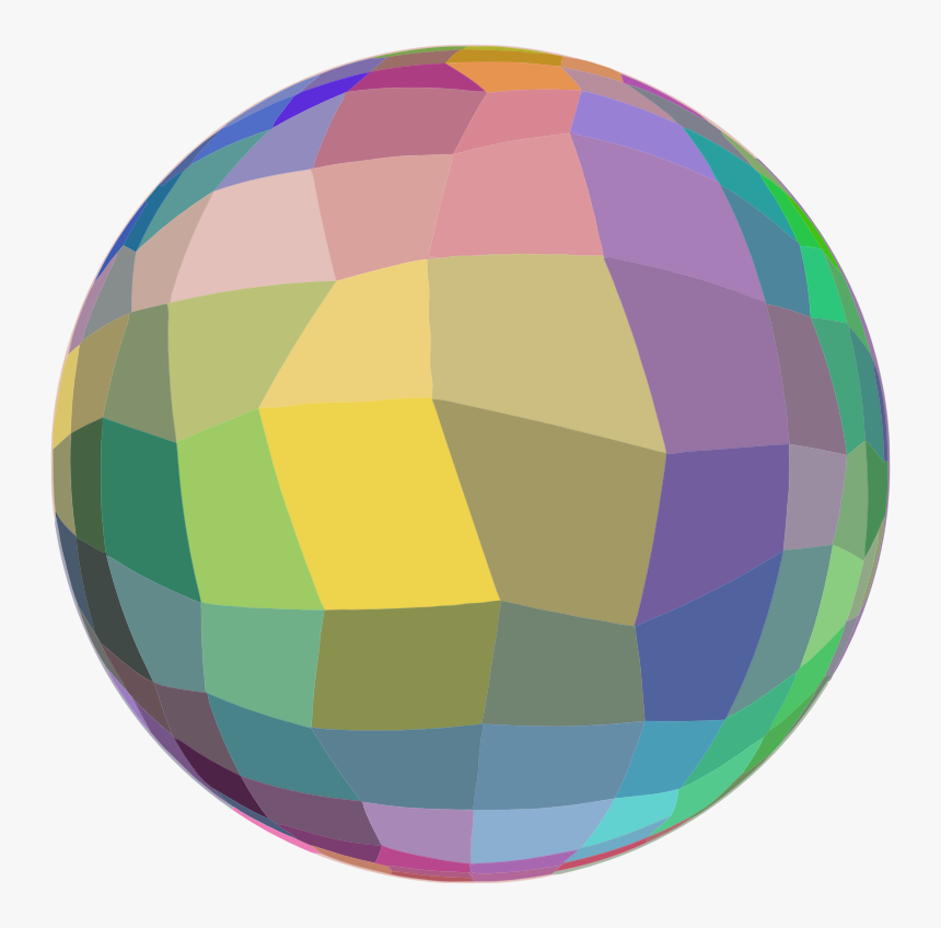 Mosaic Ball On A Diet - Sphere Clipart Png, Transparent Png, Free Download