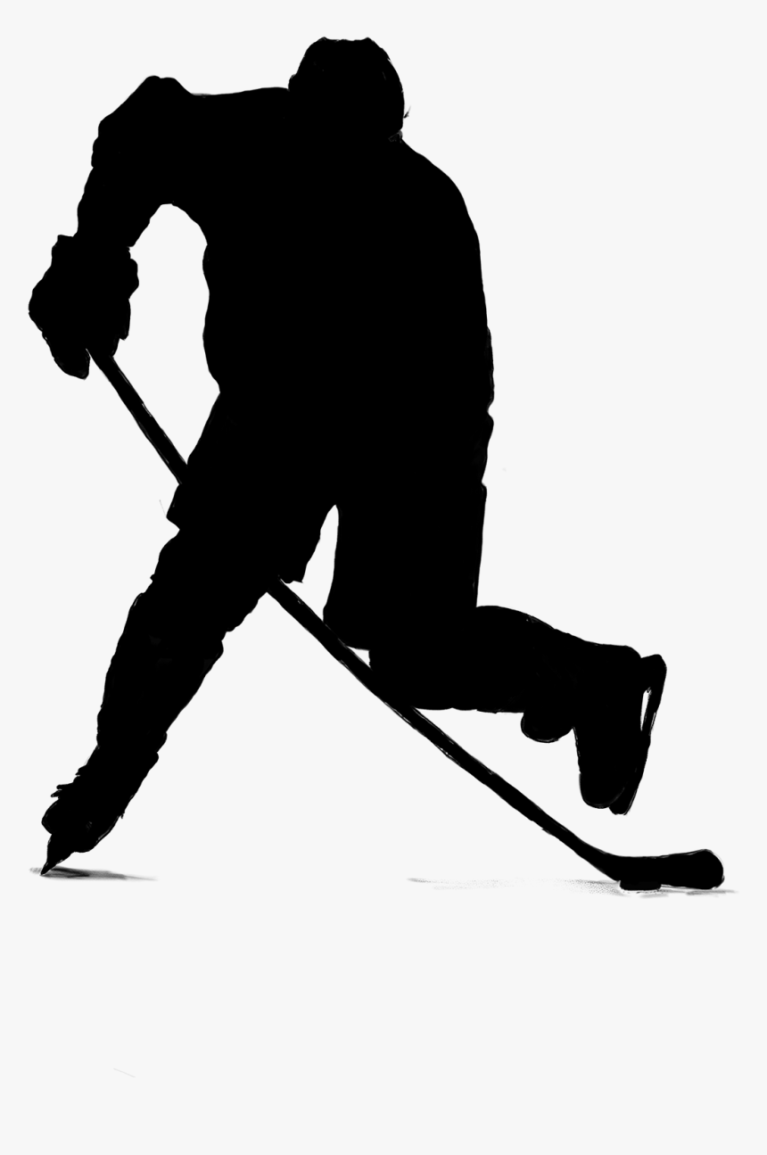 Ice Hockey Silhouette Clip Art Player - Ice Hockey Silhouette, HD Png ...