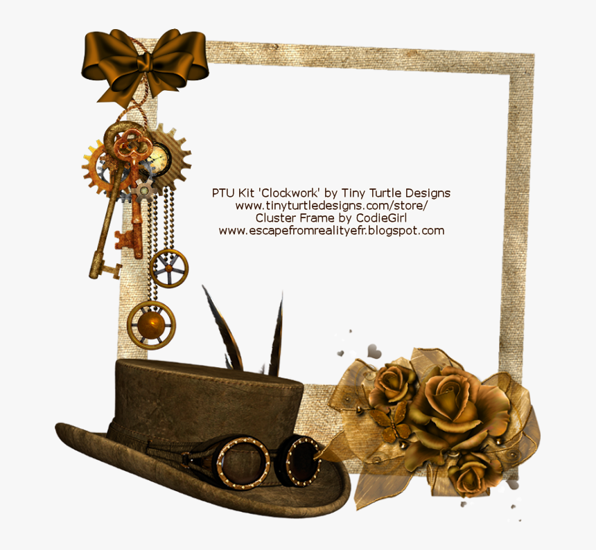 Steampunk Cluster Frames Png, Transparent Png, Free Download