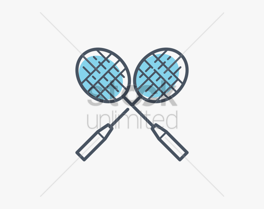 Vector of badminton, rackets and shuttlecock. Black tennis racket with a  shuttlecock in a sketch on a white background. Vector illustration sports  equipment. Black illustration on a white background Stock Vector |