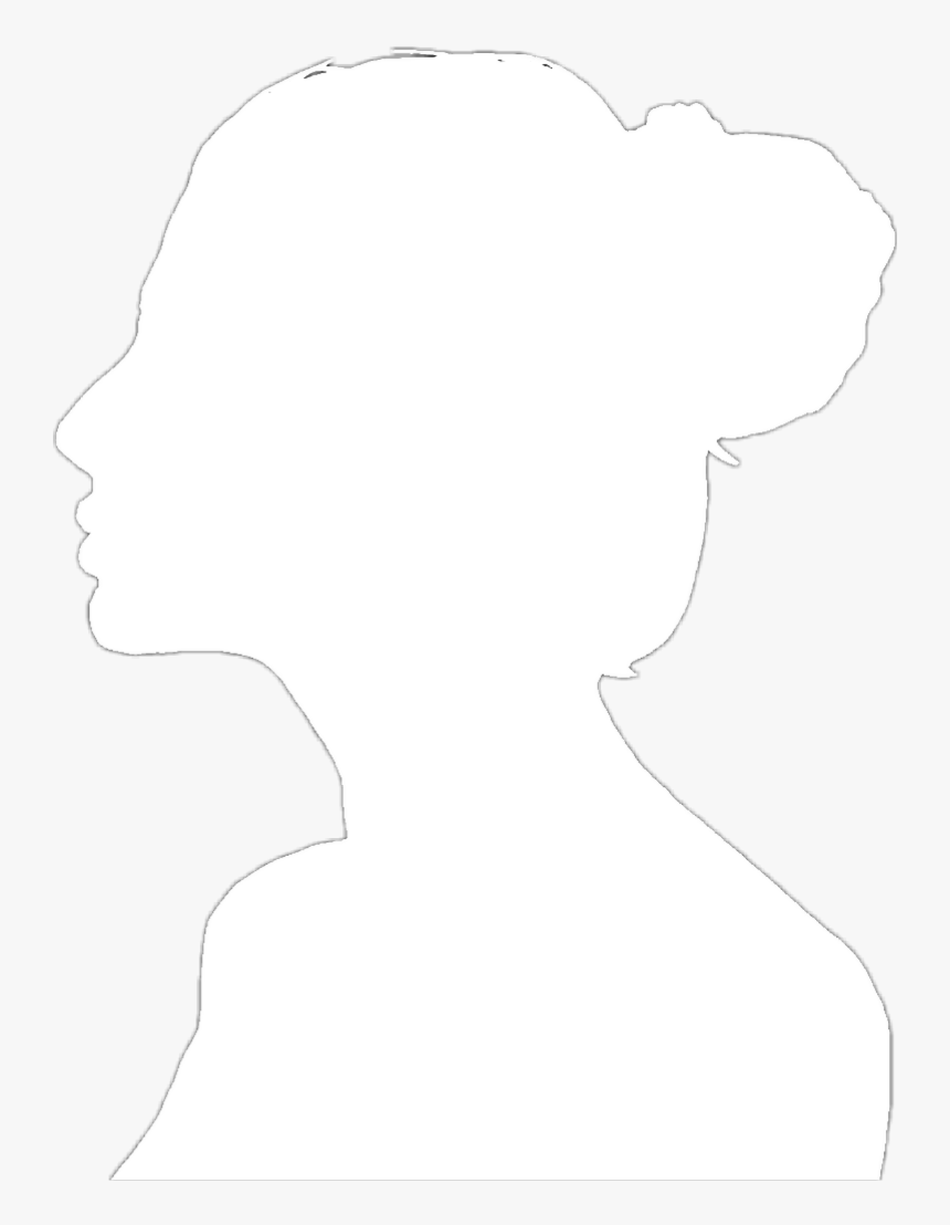 #silhouette #ombre #girl #women #face #visage #tete - Silhouette, HD Png Download, Free Download