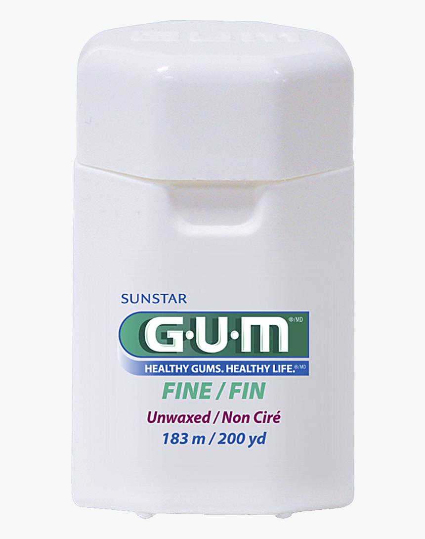 Gum® Fine Floss, Unwaxed, Bag Of 6- 200 Yard Containers - Plastic Bottle, HD Png Download, Free Download