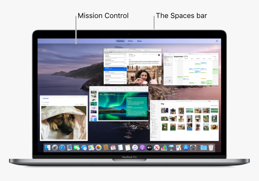Several Open Windows Arranged In One Layer In Mission - Macos Catalina Дата Выхода, HD Png Download, Free Download