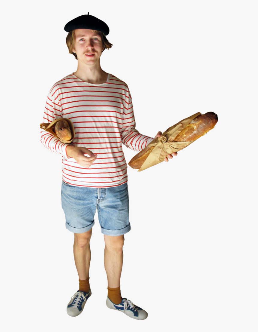 France Baguette Png Image - French Man No Background, Transparent Png, Free Download