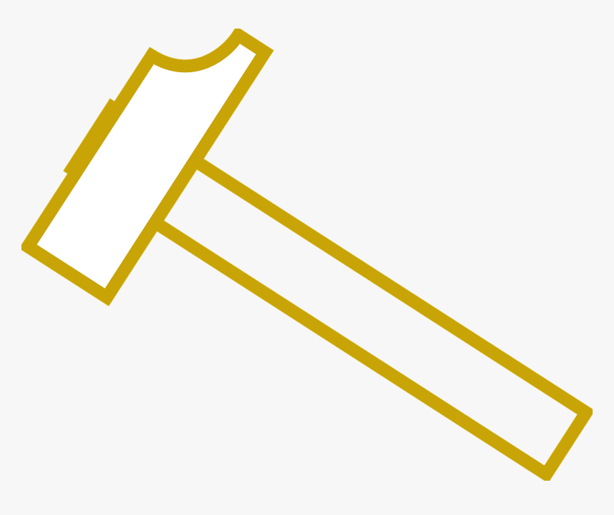 Gold Hammer Png, Transparent Png, Free Download