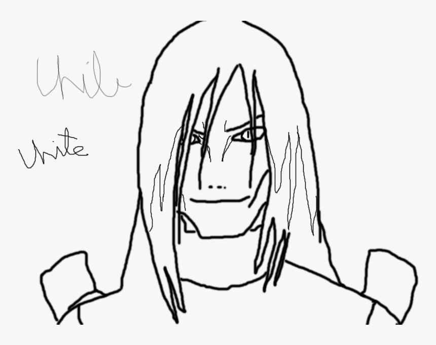 Transparent Orochimaru Png - Orochimaru Drawing Easy, Png Download, Free Download