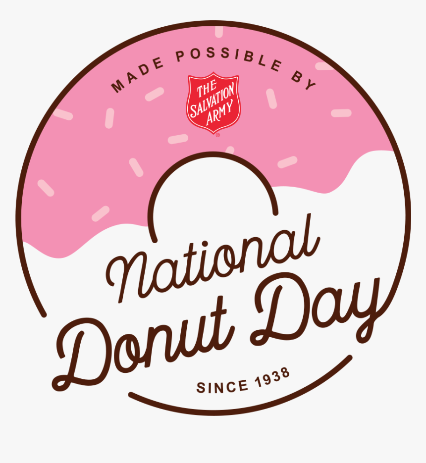 Dunkin Donuts Clipart Plain Doughnut - National Donut Day Salvation Army, HD Png Download, Free Download