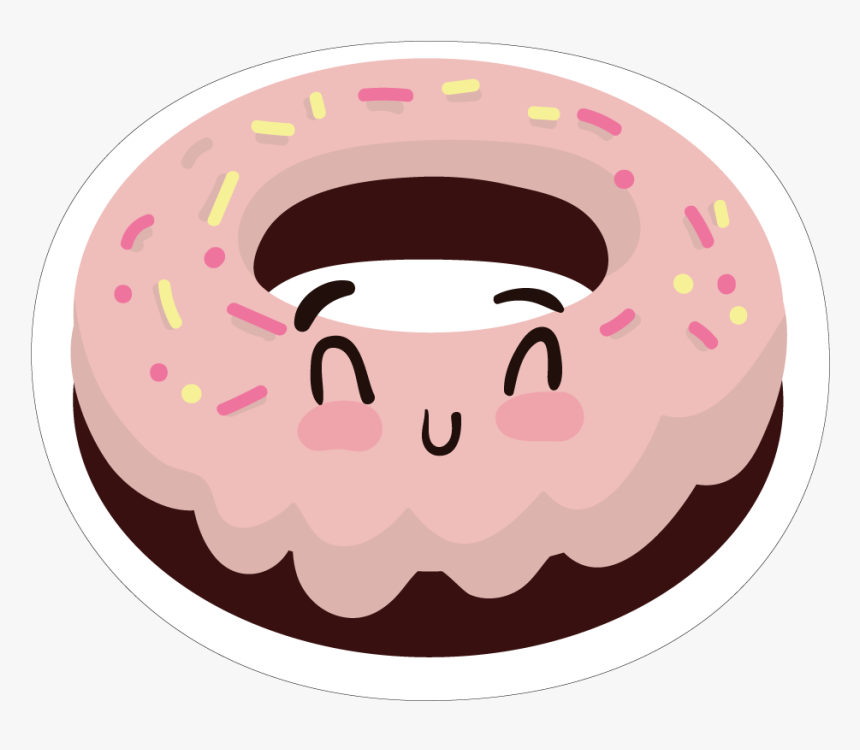 Collection Cute Things - Donut Cartoon Png, Transparent Png, Free Download