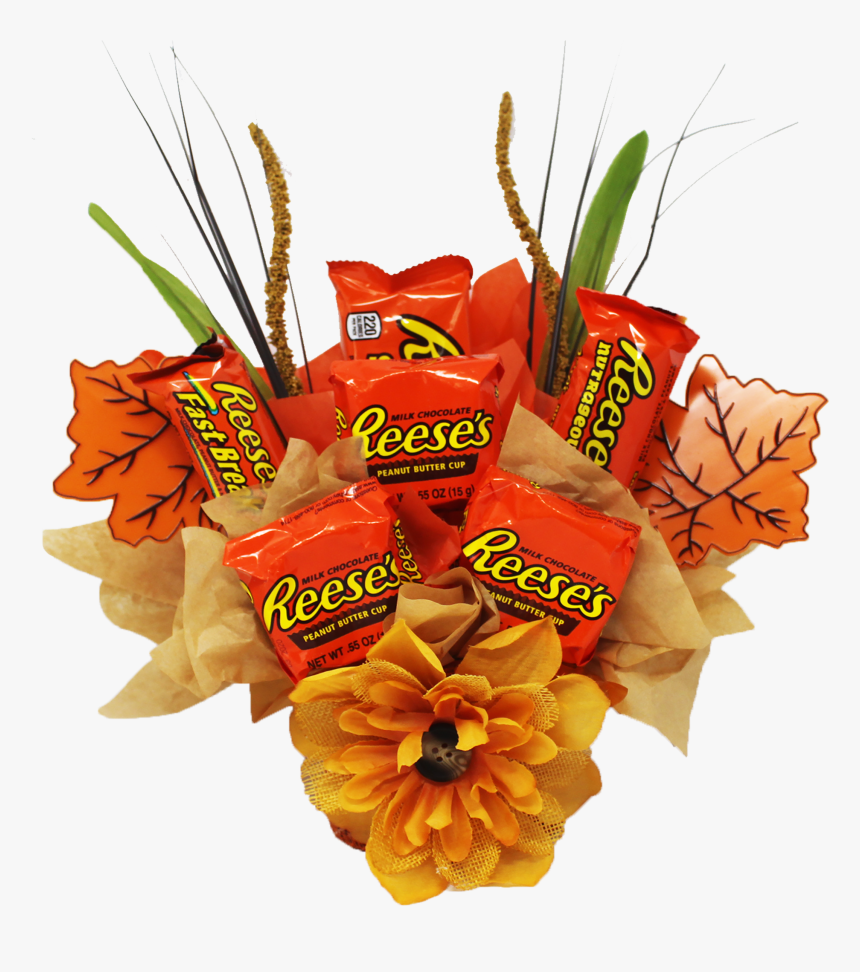 Reese"s Peanut Butter Candy Bouquet Front View - Reese's Peanut Butter Cups, HD Png Download, Free Download