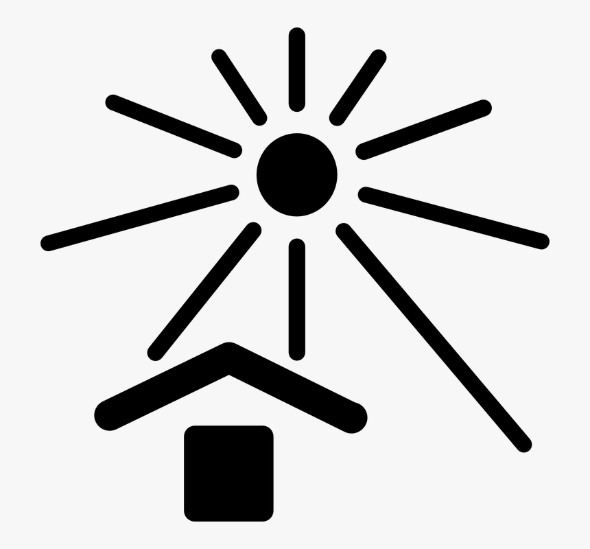 Ultraviolet, Sun, Heat, Uv, Rays, Direct, Sunlight - Keep Away From Sunlight Symbol, HD Png Download, Free Download