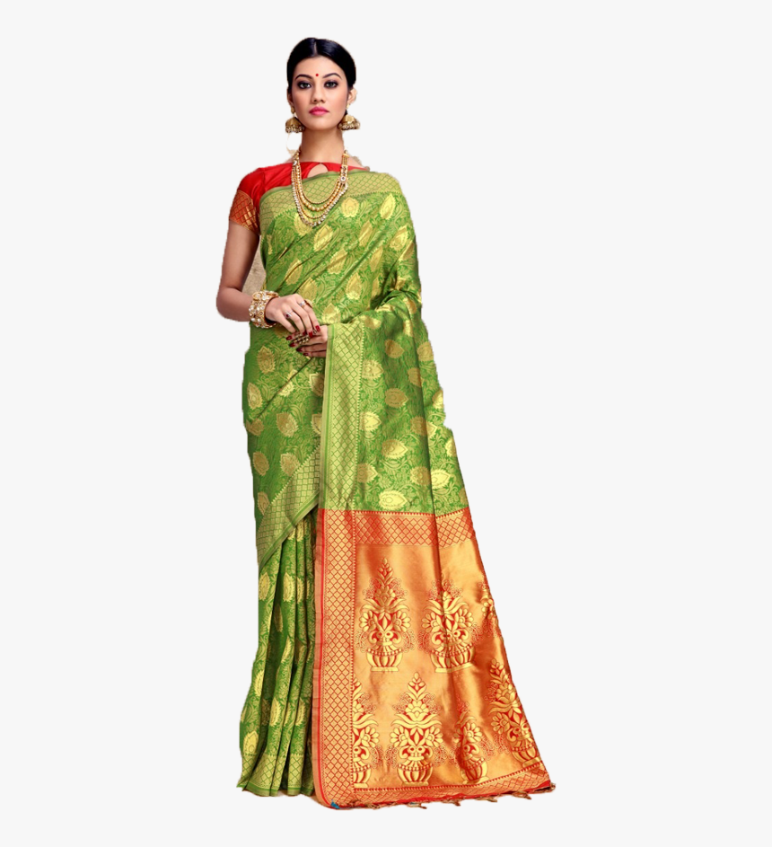 Banaras Silk Saree - Silk, HD Png Download, Free Download