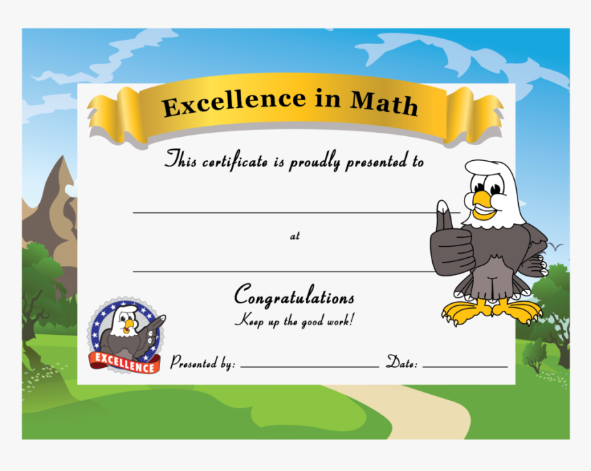 Pbis Award Certificates Excellence In Math Certificate Hd Png