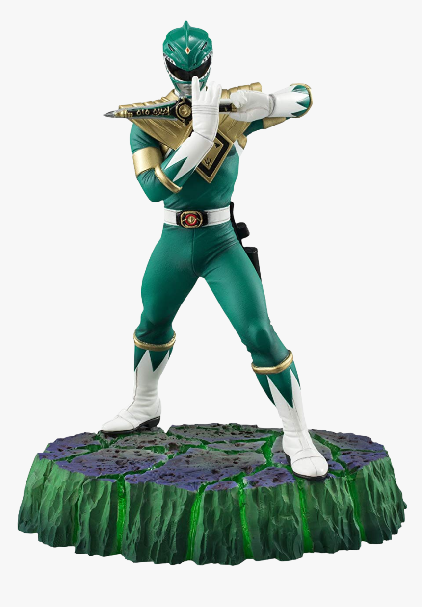 Mighty Morphin Power Rangers - Green Ranger Statue, HD Png Download, Free Download