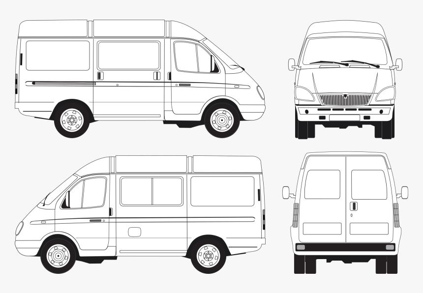 Gazelle Passenger, Auto, Automobile, Gazelle, Graphic, - Gazelle Mini Bus, HD Png Download, Free Download