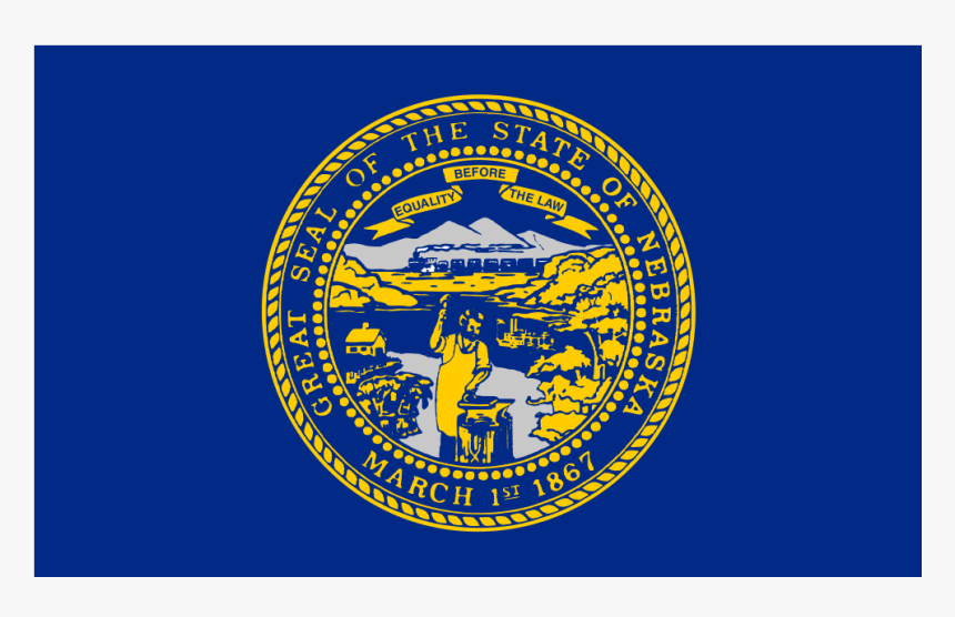 Us Ne Nebraska Flag Icon - Nebraska Bandeira, HD Png Download, Free Download