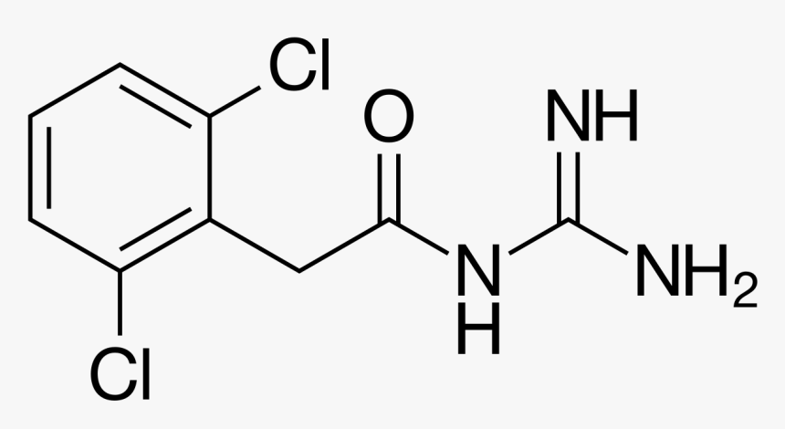 Transparent Adderall Png - Guanfacine Chemical Structure, Png Download, Free Download