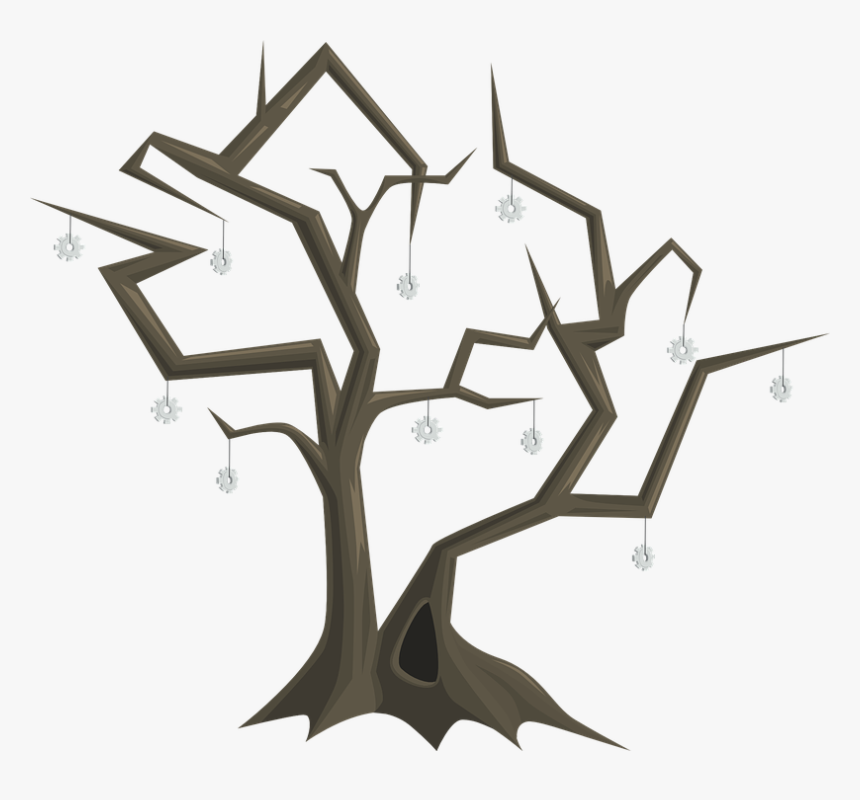 Transparent Dry Tree Png - Dead Tree Flat Design, Png Download, Free Download