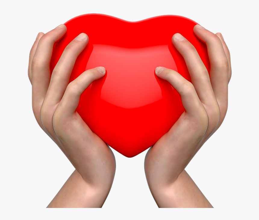 Beautiful, Hand, Cute, Day, Friendship, Gift, Heart - Coração Na Mão Png, Transparent Png, Free Download