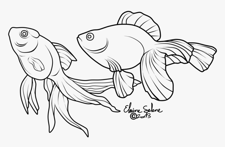 Gold Drawing At Getdrawings - Drawings Of Cartoon Gold Fish, HD Png Download, Free Download