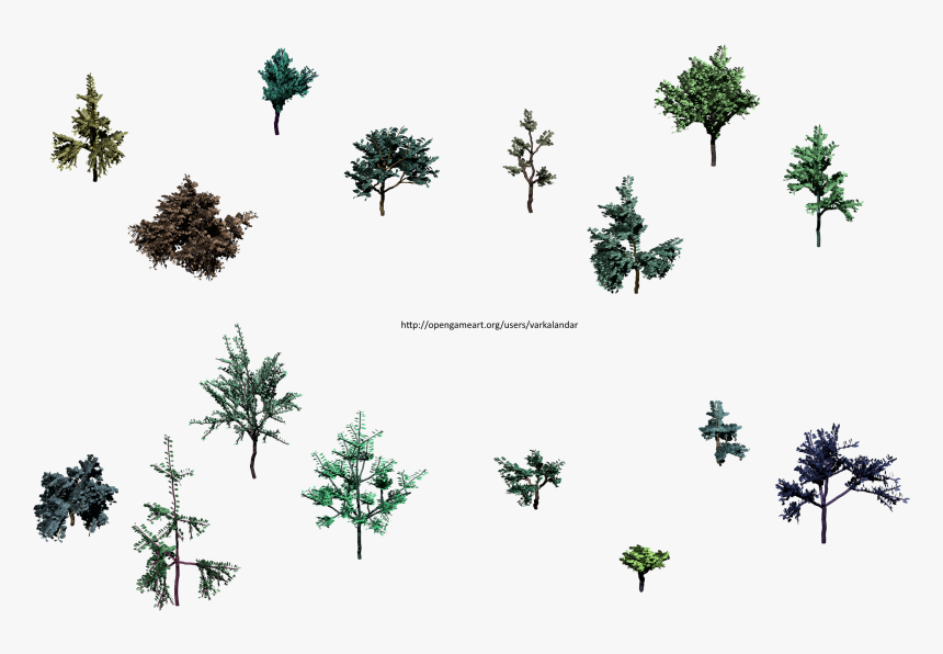 Hjm Small Trees 3 Alpha - Coconut, HD Png Download, Free Download