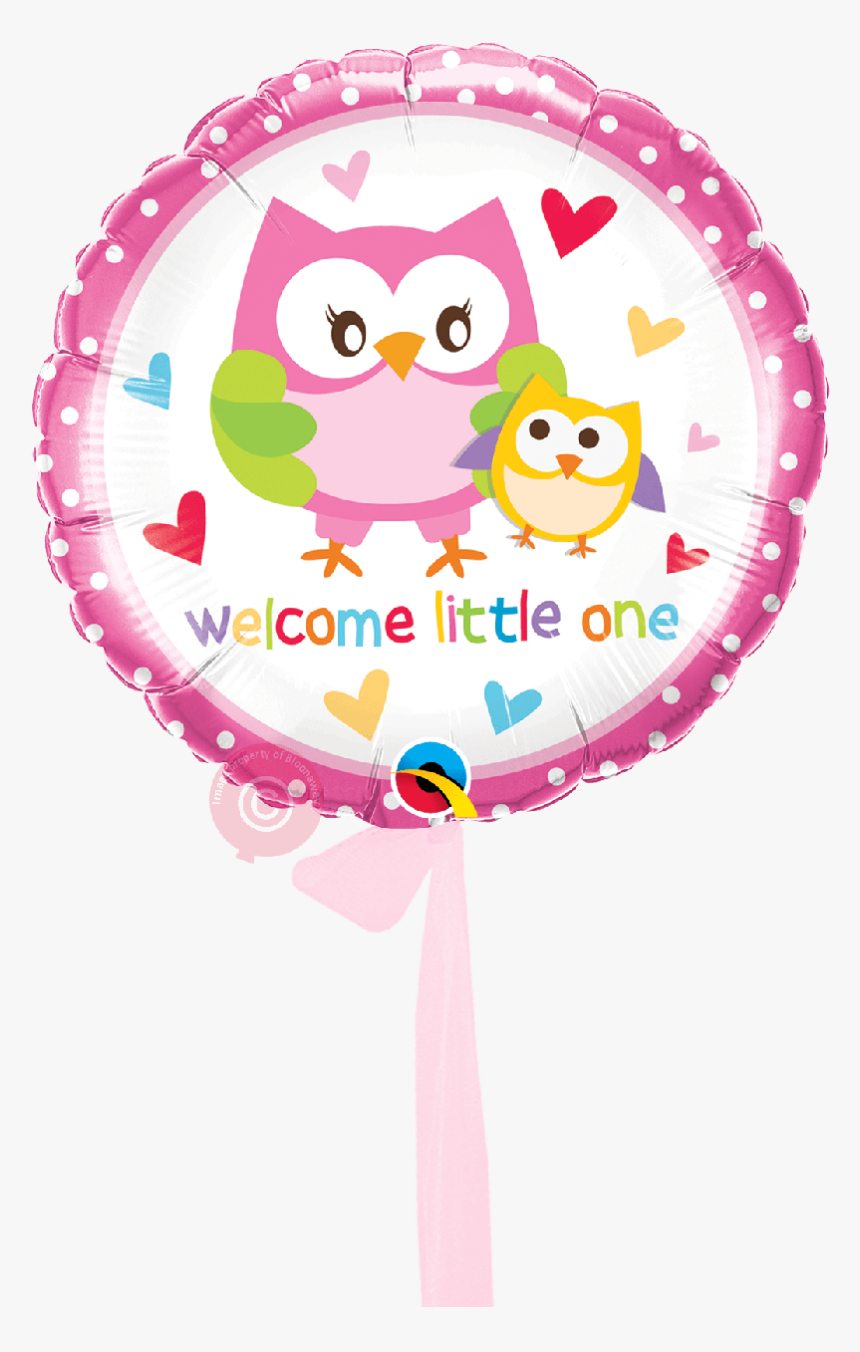 Welcome Little One Owls-single Balloon - Balloon, HD Png Download, Free Download