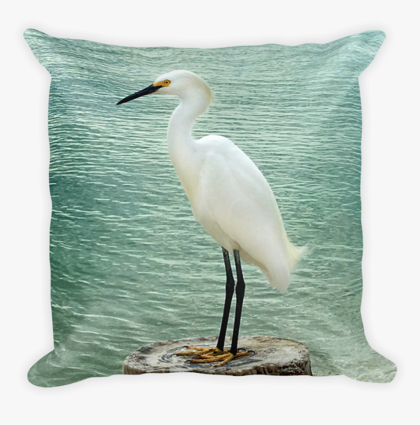 Image Of The Egret Pillow, HD Png Download, Free Download