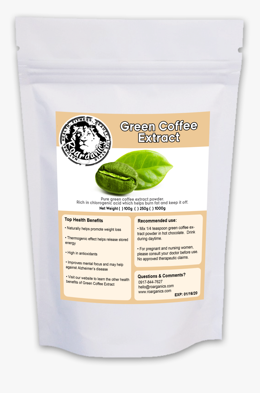 Green Coffee Bean Extract Powder - Green Bean Extract Powder Clear, HD ...