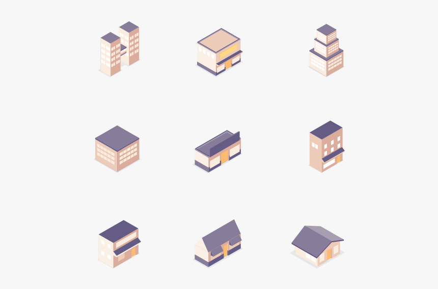 Essential Set - Free Isometric Building Icon, HD Png Download, Free Download