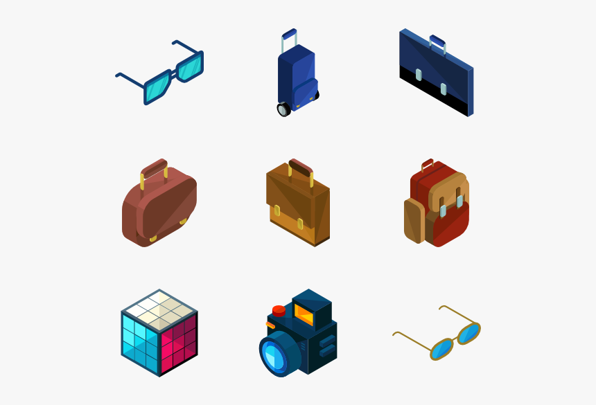 Isometric Objects Png, Transparent Png, Free Download