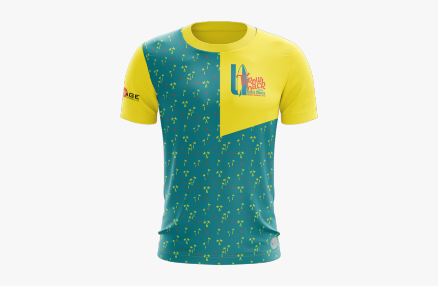 Throwback Palm & Surf Jersey - Active Shirt, HD Png Download, Free Download