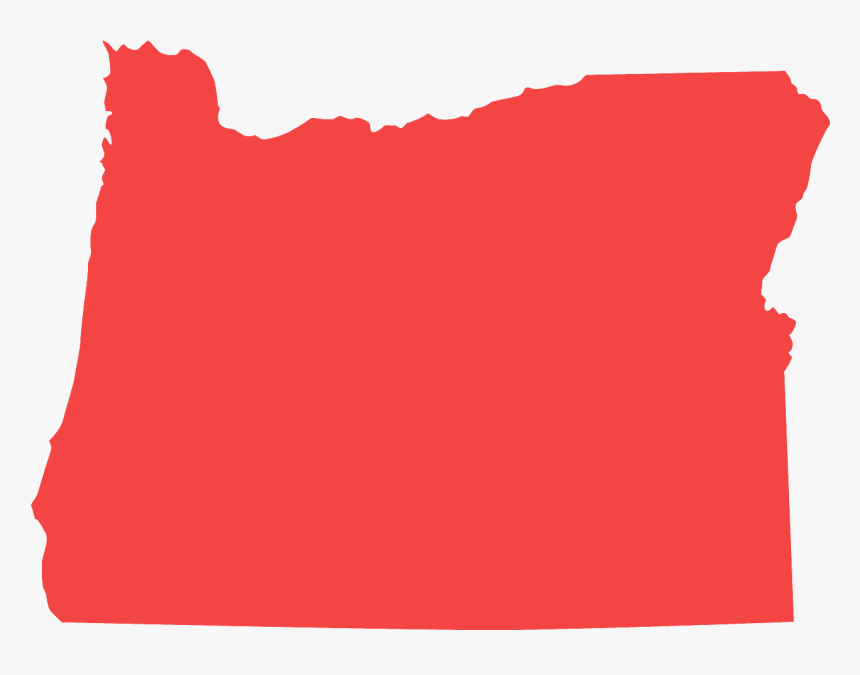 Oregon State Outline Blue, HD Png Download - kindpng
