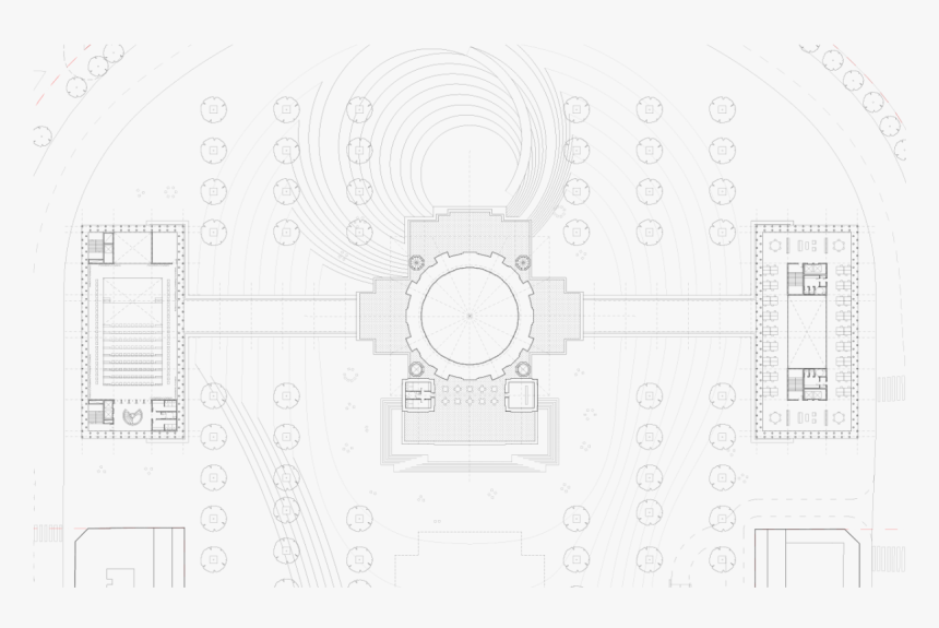 Upper Floor Plan Of The Civic Center In Pamplona - Circle, HD Png Download, Free Download