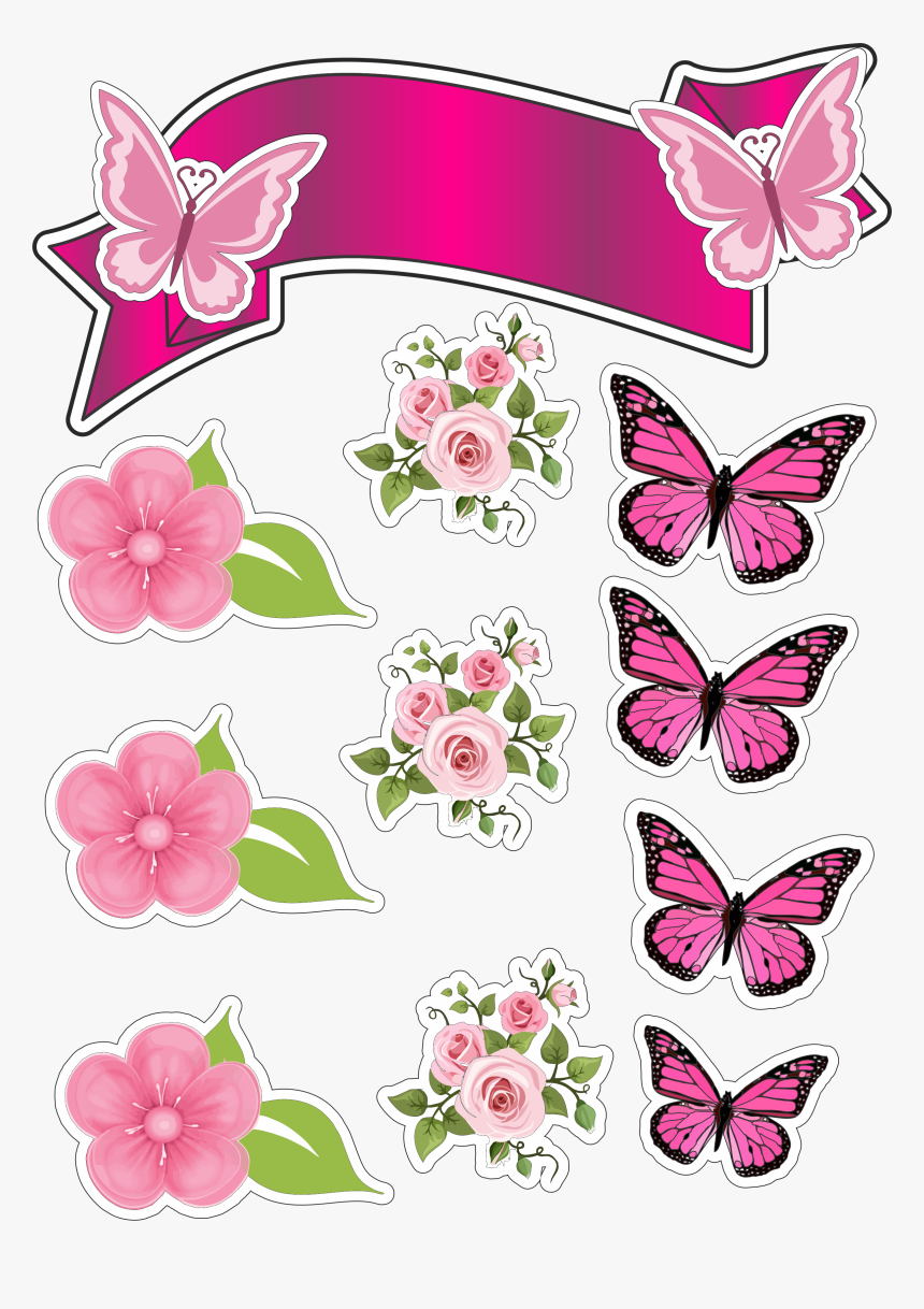 Pink Butterfly, HD Png Download, Free Download